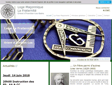 Tablet Screenshot of loge-la-fraternite.ch